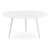 3S. x Home Table basse ronde Bipolart Métal Blanc New