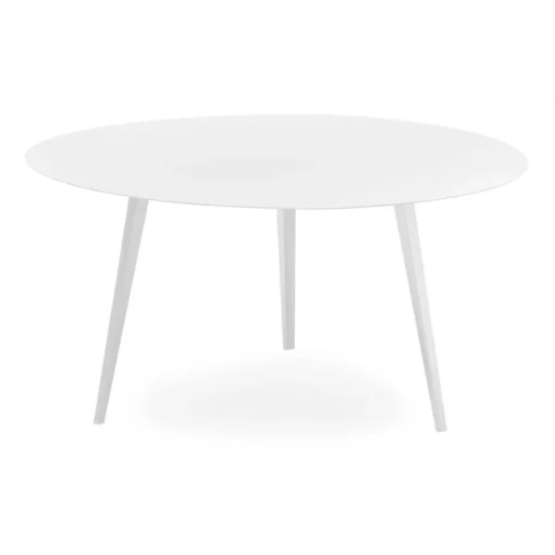 3S. x Home Table basse ronde Bipolart Métal Blanc New