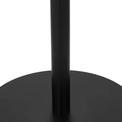 ALTEREGO Table bistrot ronde 'YOGI' blanche avec un pied en métal noir Discount