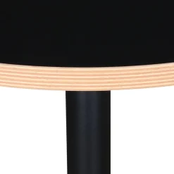 ALTEREGO Table bistrot ronde 'YOGI' noire Clearance