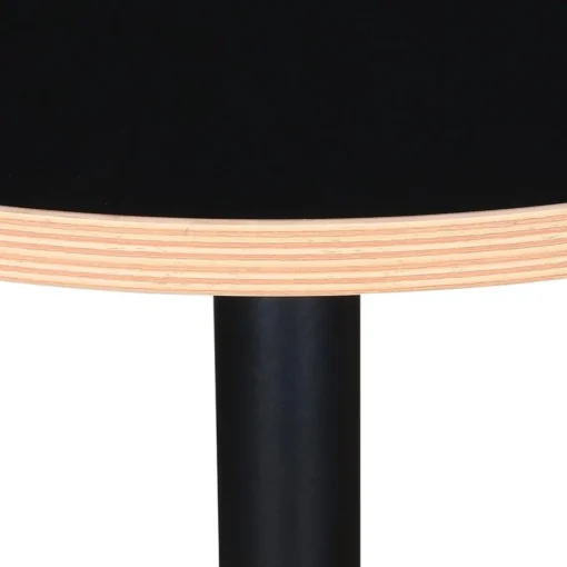 ALTEREGO Table bistrot ronde 'YOGI' noire Clearance