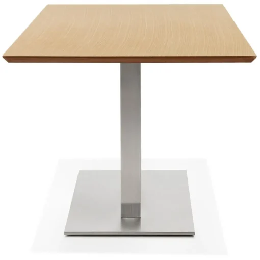 ALTEREGO Table bureau design 'MAMBO' en bois finition naturelle