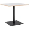 ALTEREGO Table carrée 'FUSION SQUARE' blanche et structure noire Sale
