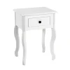 3S. x Home Table d'appoint à motif découpé avec égouttoir en Métal laqué blanc Clearance