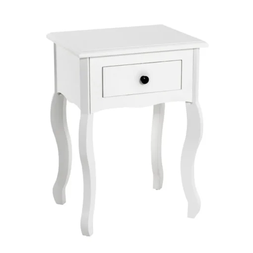 3S. x Home Table d'appoint à motif découpé avec égouttoir en Métal laqué blanc Clearance