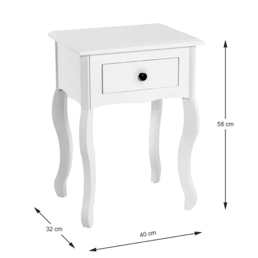 3S. x Home Table d'appoint à motif découpé avec égouttoir en Métal laqué blanc Clearance