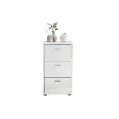 3S. x Home Table d'appoint avec 3 tiroirs VIRGINIA 1 UP Clearance