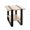 3S. x Home Table d'appoint avec plateaux décor chène Best