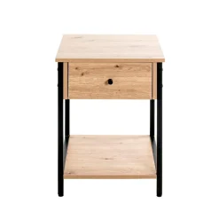 3S. x Home Table d'appoint double niveaux tiroir integré Sale
