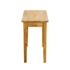 3S. x Home Table d'appoint en bois de chêne huilé H52 cm Discount