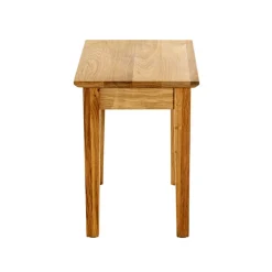 3S. x Home Table d'appoint en bois de chêne huilé H42 cm Outlet