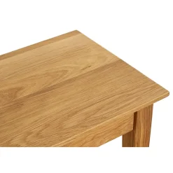 3S. x Home Table d'appoint en bois de chêne huilé H42 cm Outlet
