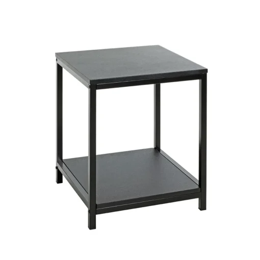 3S. x Home Table d'appoint en métal avec plateaux décor noir Clearance