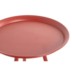 3S. x Home Table d'appoint en métal laqué rouge modèle maxi Outlet