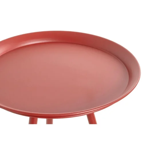 3S. x Home Table d'appoint en métal laqué rouge modèle maxi Outlet