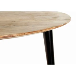 3S. x Home Table d’appoint en tube d'acier plateau en bois massif d'acacia Outlet
