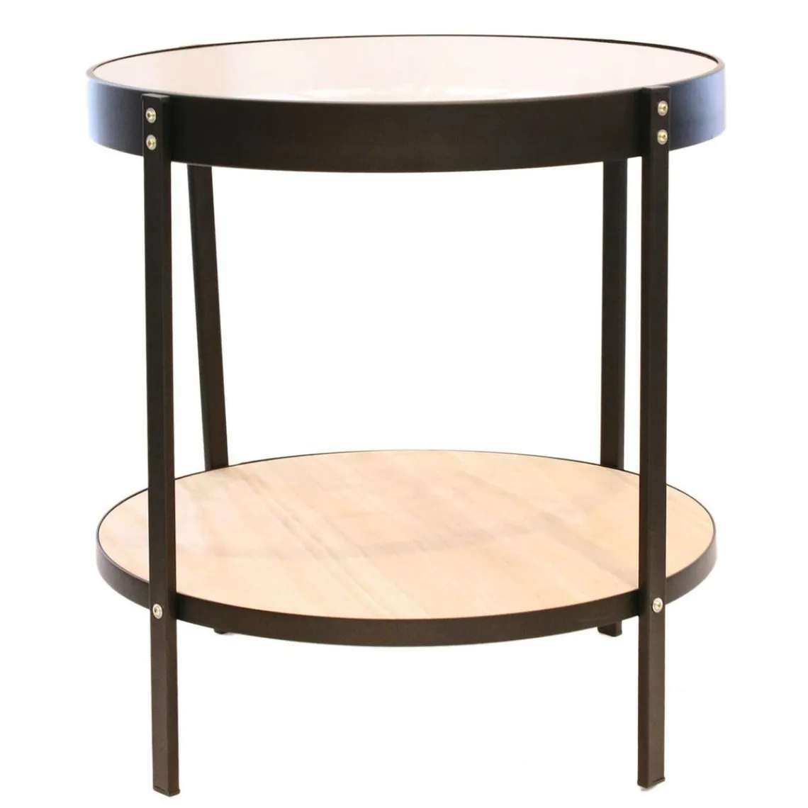 3S. x Home Table D’Appoint Horloge 50.5x50.5x49cm Outlet