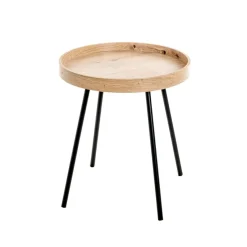 3S. x Home Table d'appoint métal laqué noir Discount