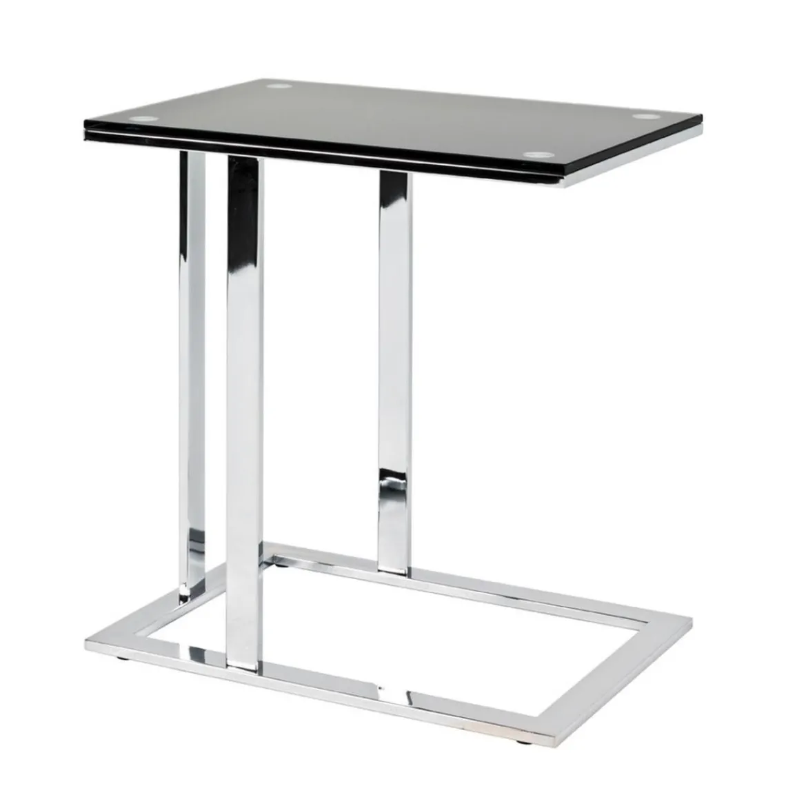 3S. x Home Table d'appoint plateau en verre trempé Hot