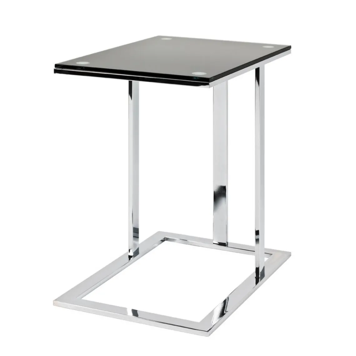 3S. x Home Table d'appoint plateau en verre trempé Hot