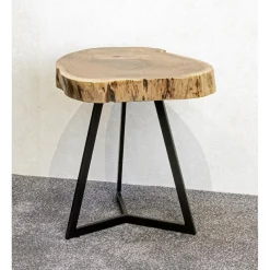 3S. x Home Table d'appoint plateau rondelle d'arbre modèle maxi Clearance