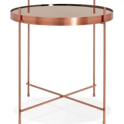 ALTEREGO Table d'appoint pliable 'KOLOS' couleur cuivre Discount