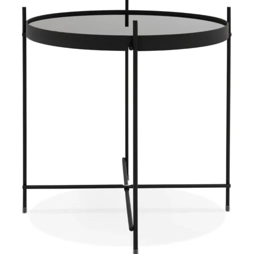 ALTEREGO Table d'appoint pliable 'KOLOS' noire Sale