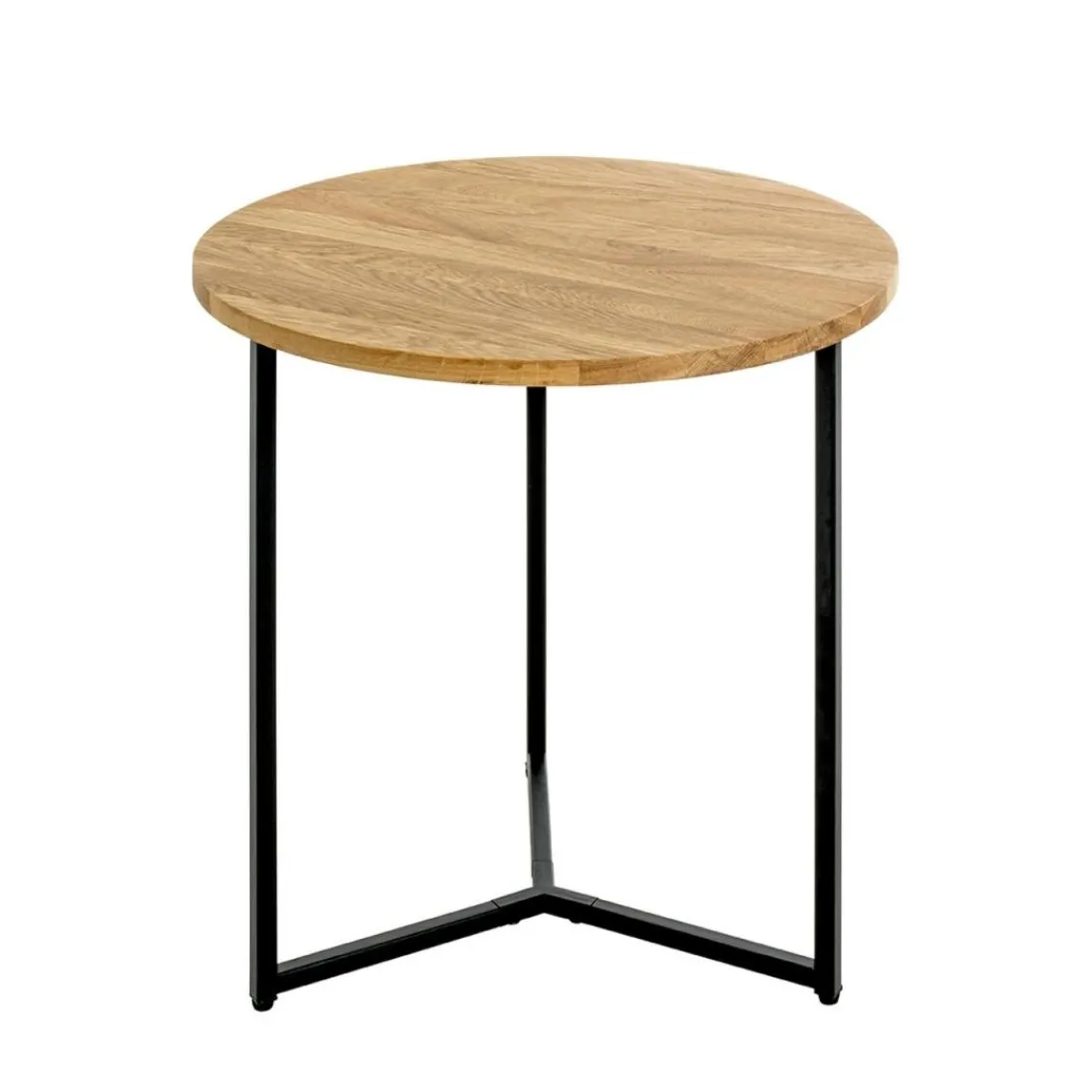 3S. x Home Table d'appoint ronde plateau chène Hot