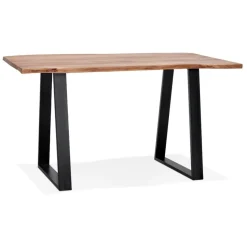 ALTEREGO Table de bar haute 'RAFA' en bois massif et métal Online