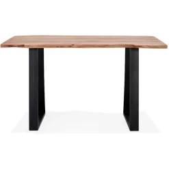 ALTEREGO Table de bar haute 'RAFA' en bois massif et métal Online