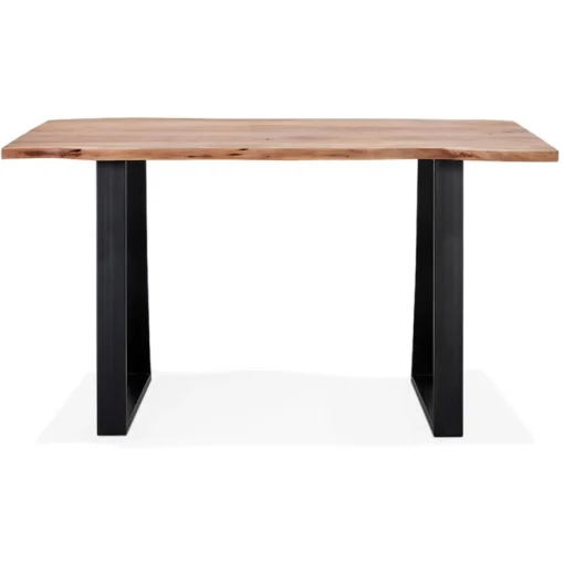 ALTEREGO Table de bar haute 'RAFA' en bois massif et métal Online