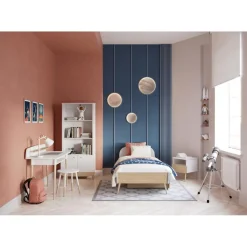 3 SUISSES Table de chevet 1 niche et 1 tiroir blanche FIRMIANA Discount
