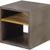 3S. x Home Table de Chevet 2 Niches Béton GOZA Discount