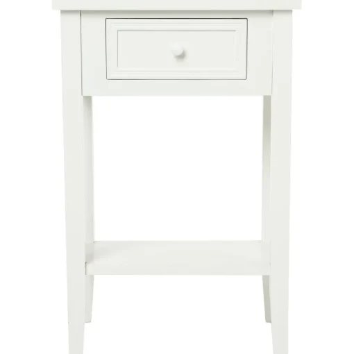 3S. x Home Table de chevet Blanc
