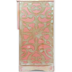 3S. x Home Table de chevet style oriental bois sculpté 1 porte Monbolyto Bois Rose Hot