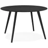 ALTEREGO Table de cuisine ronde 'AMY' noire Best