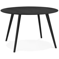 ALTEREGO Table de cuisine ronde 'AMY' noire Best