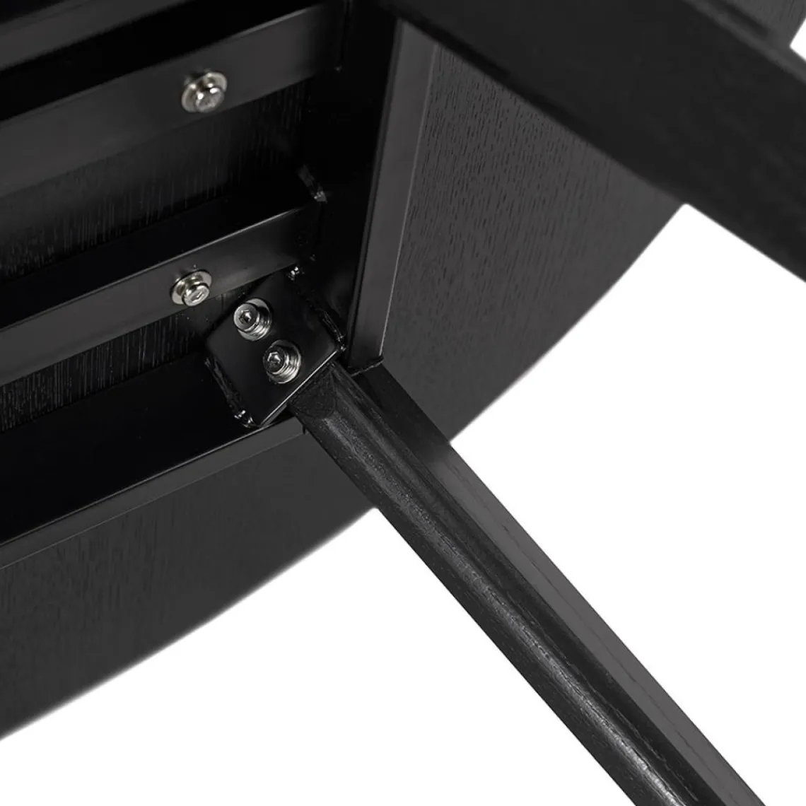 ALTEREGO Table de cuisine ronde 'AMY' noire Best