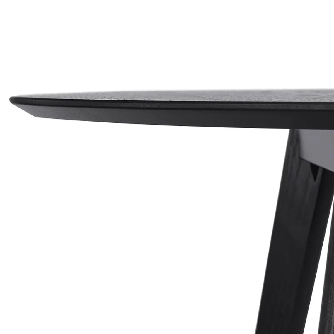 ALTEREGO Table de cuisine ronde 'AMY' noire Best