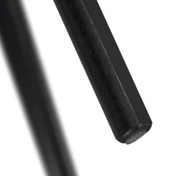 ALTEREGO Table de cuisine ronde 'AMY' noire Best