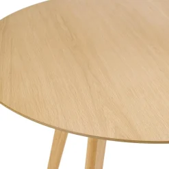 ALTEREGO Table de cuisine ronde 'AMY' en bois finition naturelle Hot