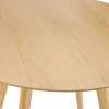 ALTEREGO Table de cuisine ronde 'MIDY' finition naturelle style scandinave Sale