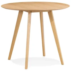 ALTEREGO Table de cuisine ronde 'MIDY' finition naturelle style scandinave Sale