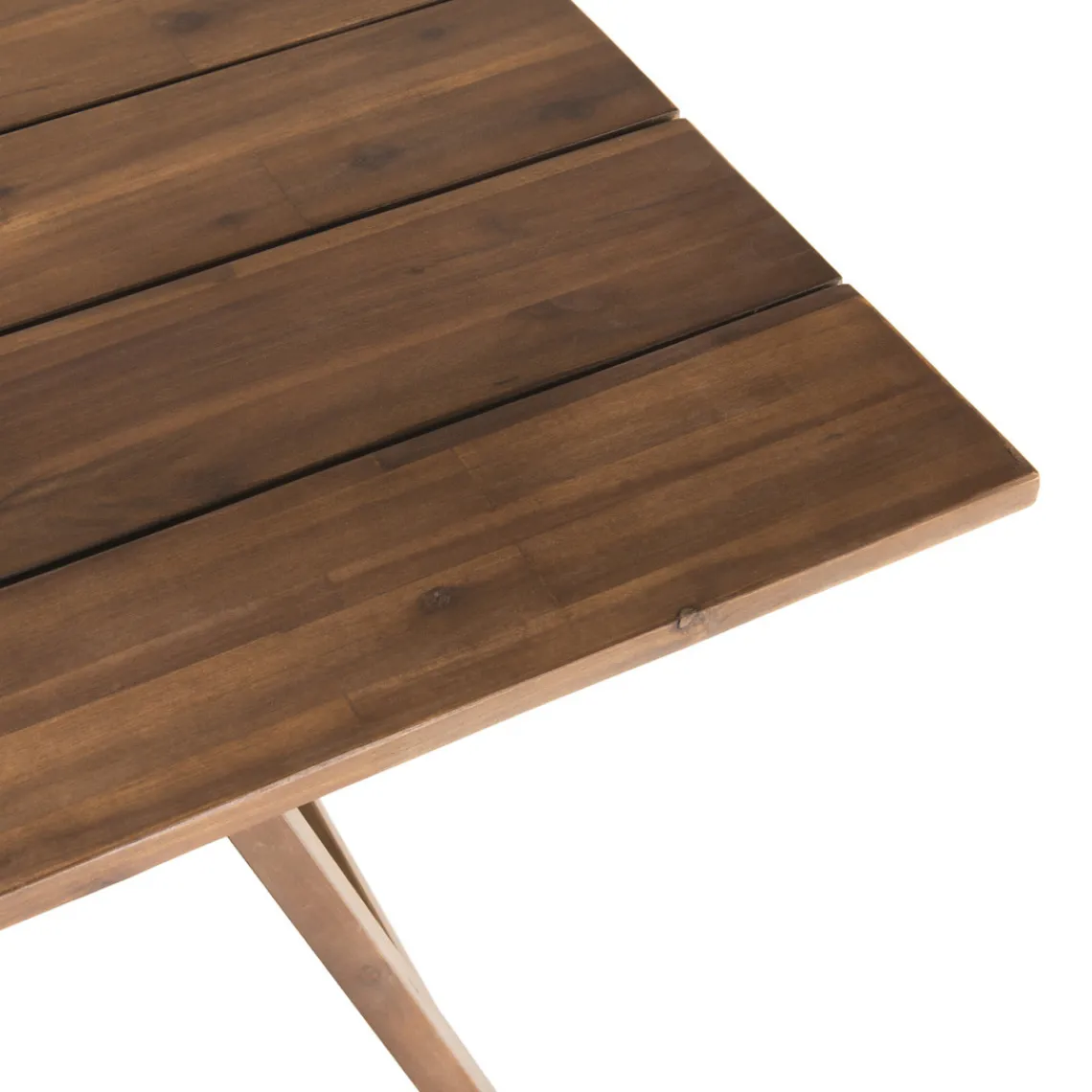 Macabane Table de jardin 6/8 personnes rectangulaire pliante 220x90 cm en bois Acacia Discount
