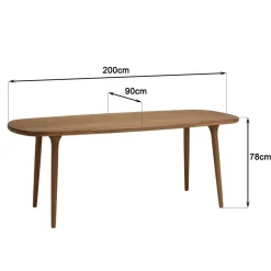 Macabane Table de jardin en bois d'Angélique huilé Online