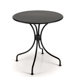 Macabane Table de jardin ronde 2 personnes 70x70cm VIANNEY Hot
