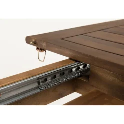 Macabane Table de jardin VICTOIRE 8/10 personnes - extensible 180/240x100 cm en bois Acacia Hot