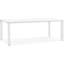 ALTEREGO Table de réunion ou à manger design 'XLINE' en bois blanc Online