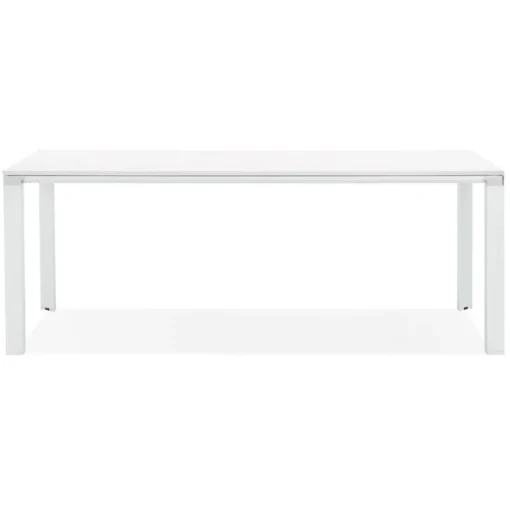 ALTEREGO Table de réunion ou à manger design 'XLINE' en bois blanc Online