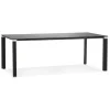 ALTEREGO Table de réunion ou à manger design 'XLINE' en verre noir Online